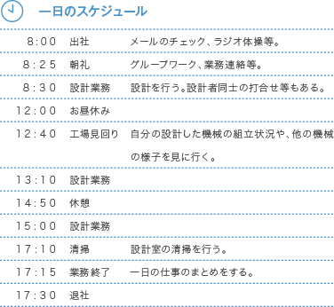 スケジュール