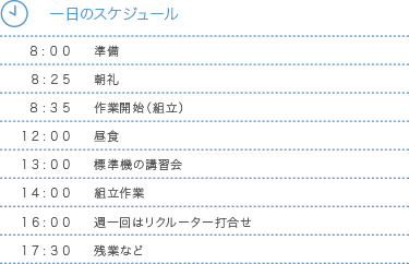 スケジュール